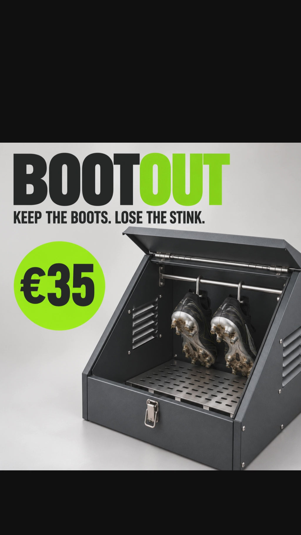BootOut – Outdoor Football Boot Storage Box
